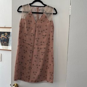 All Saints slip dress size 6 pint floral